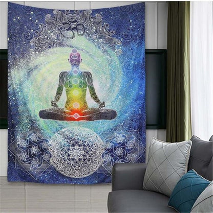 Seven Chakra Meditation Tapestry