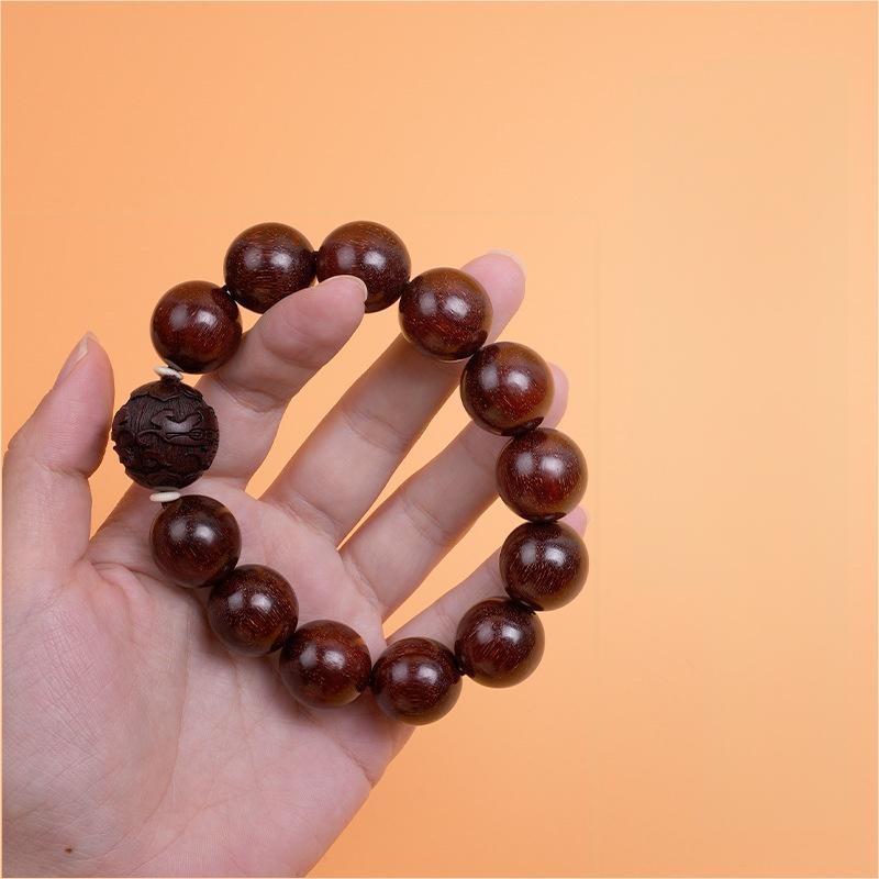 Small leaf rosewood meditation bracelet