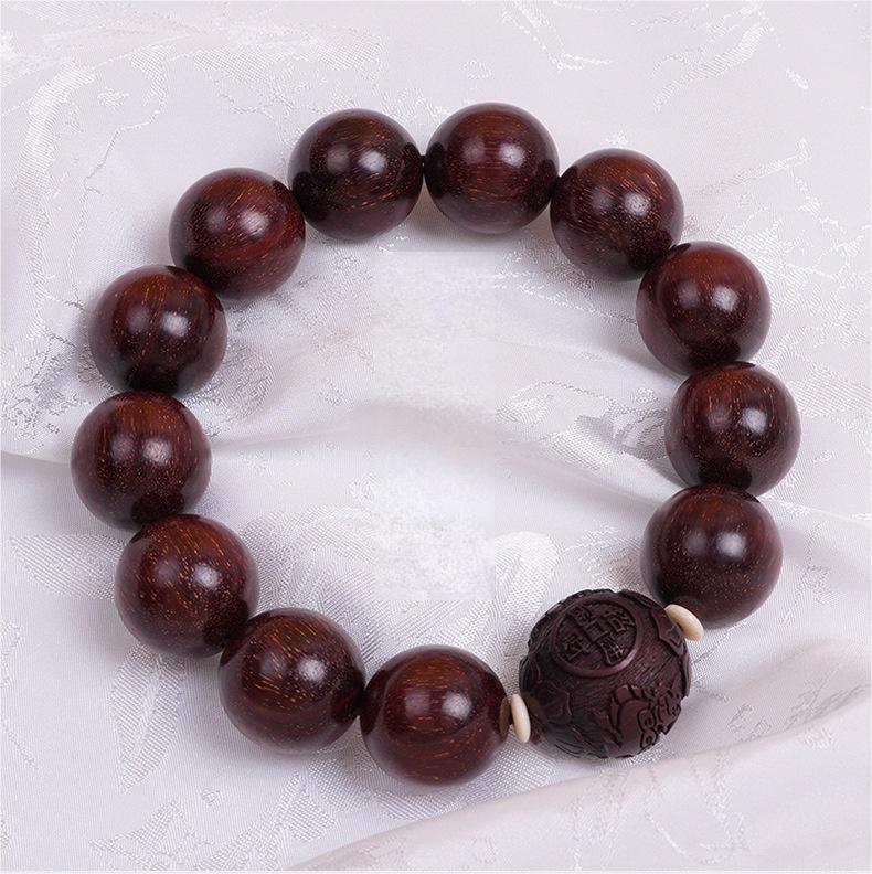 Small leaf rosewood meditation bracelet