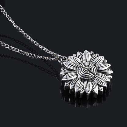 Sunshine Message Necklace - You Are My Sunflower