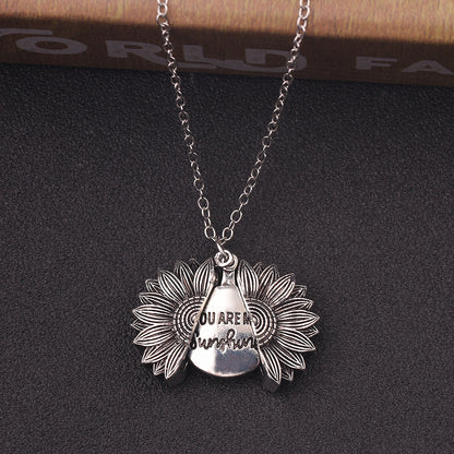 Sunshine Message Necklace - You Are My Sunflower