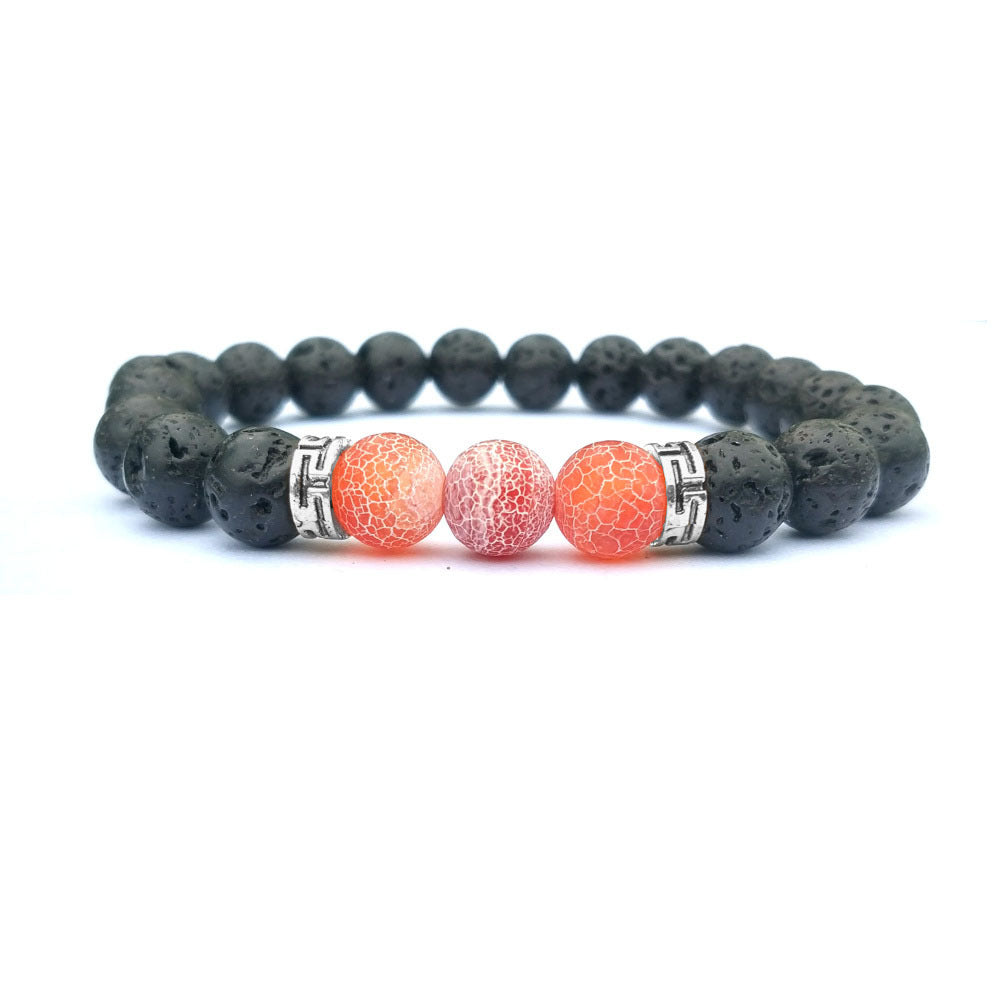 WealthGuardian Volcanic Agate Bracelet