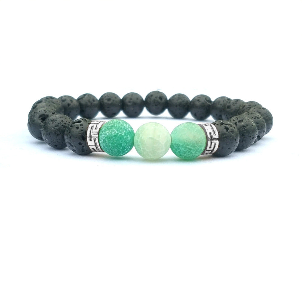 WealthGuardian Volcanic Agate Bracelet