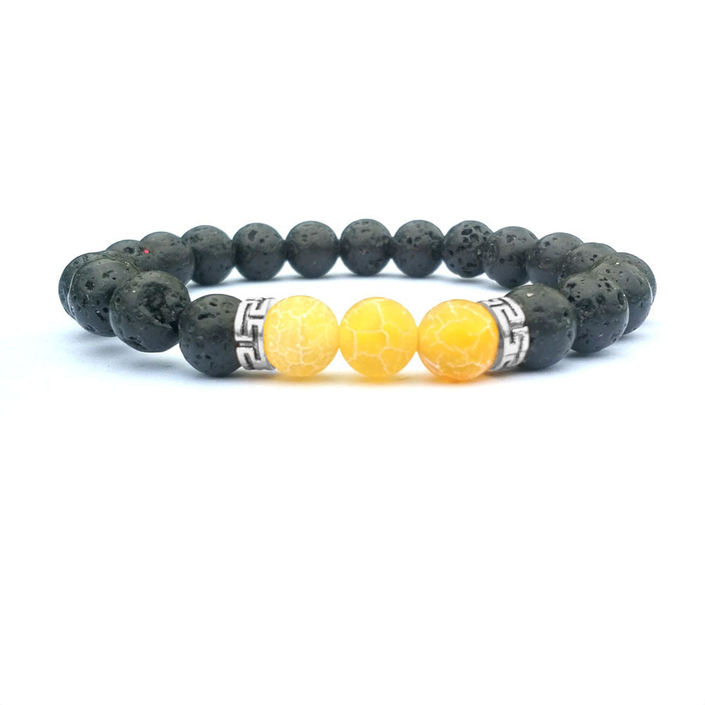 WealthGuardian Volcanic Agate Bracelet