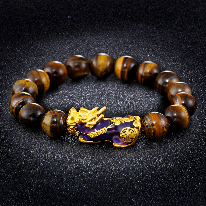 Yellow Tiger's Eye Pixiu Bracelet