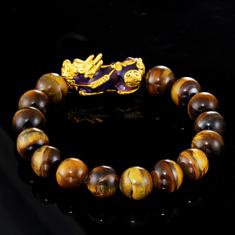 Yellow Tiger's Eye Pixiu Bracelet