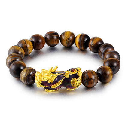 Yellow Tiger's Eye Pixiu Bracelet